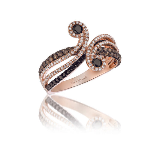 1 1/3cts White Diamond Ring in 14K Rose Gold by Le Vian - BirthStone.com