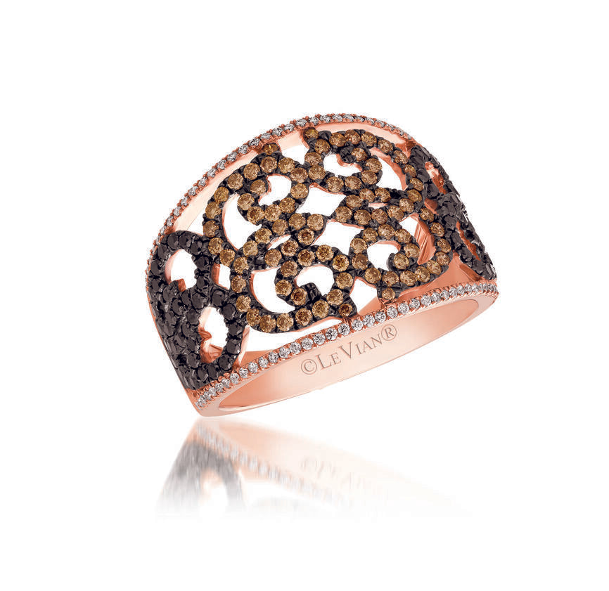 1 cts White Diamond Ring in 14K Rose Gold by Le Vian - BirthStone.com