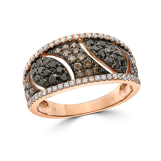 Le Vian 7/8 cts Multi-Color Diamond Ring in 14K Rose Gold - BirthStone.com