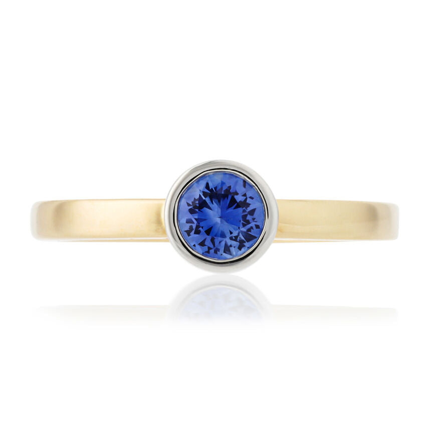 Customizable Cober “Beautiful blue” with 6.07 Carat Sapphire and Diamonds  Yellow Gold Ring For Sale at 1stDibs | cober color 6.07