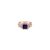 NEW LeVian® Ring Blueberry Tanzanite® Vanilla Diamonds® 18K Strawberry Gold®
