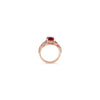 NEW LeVian® Ring Raspberry Rubellite™ White Diamonds 14K Strawberry Gold®