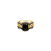 LeVian® Ring Green Tourmaline Chocolate Diamonds® White Diamonds 14K Green Gold