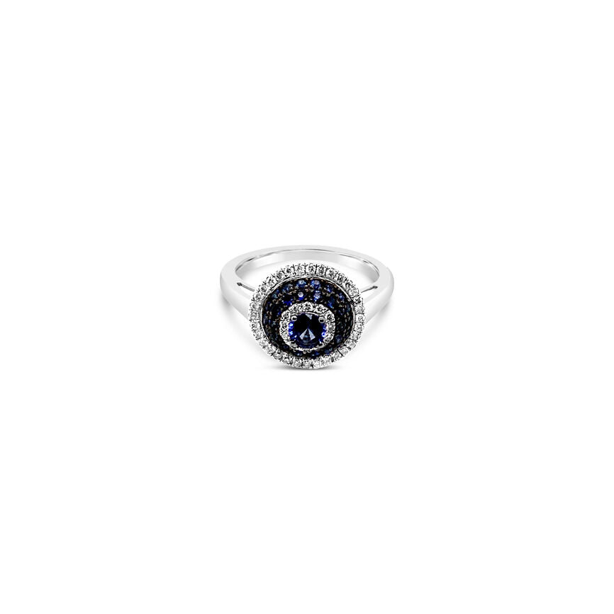 NEW LeVian® Ring Vanilla Diamonds®  Blueberry Sapphire? 14K Vanilla Gold®