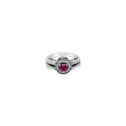 1 1/4 cts Purple Sapphire and Diamond Ring in 14K White Gold by Le Vian - BirthStone.com