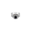 LeVian Ring Purple Sapphire Chocolate Diamonds® White Diamond 14K White Gold