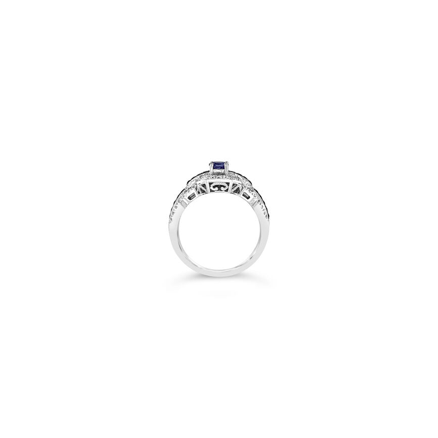 NEW LeVian® Ring Blueberry Sapphire™ Vanilla Diamonds® 14K Vanilla Gold®