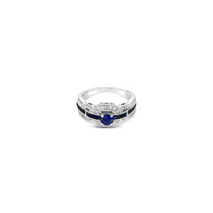 NEW LeVian® Ring Blueberry Sapphire™ Vanilla Diamonds® 14K Vanilla Gold®