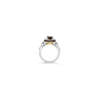 LeVian® Ring Fancy Sapphire White Diamonds Chocolate Diamonds® 14K Two Tone Gold