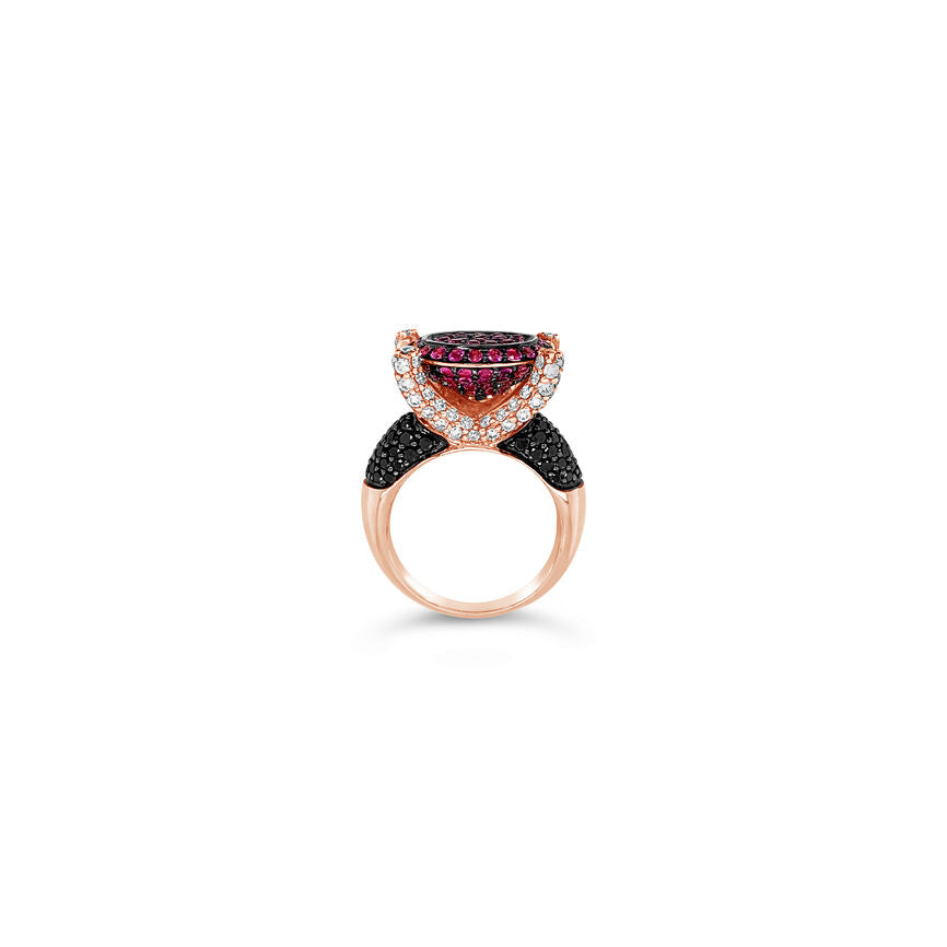 4 1/2 cts Pink Sapphire and Diamond Ring in 14K Rose Gold by Le Vian - BirthStone.com