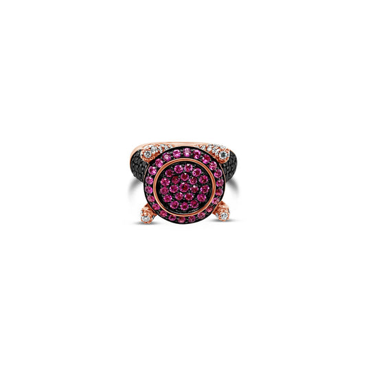 4 1/2 cts Pink Sapphire and Diamond Ring in 14K Rose Gold by Le Vian - BirthStone.com