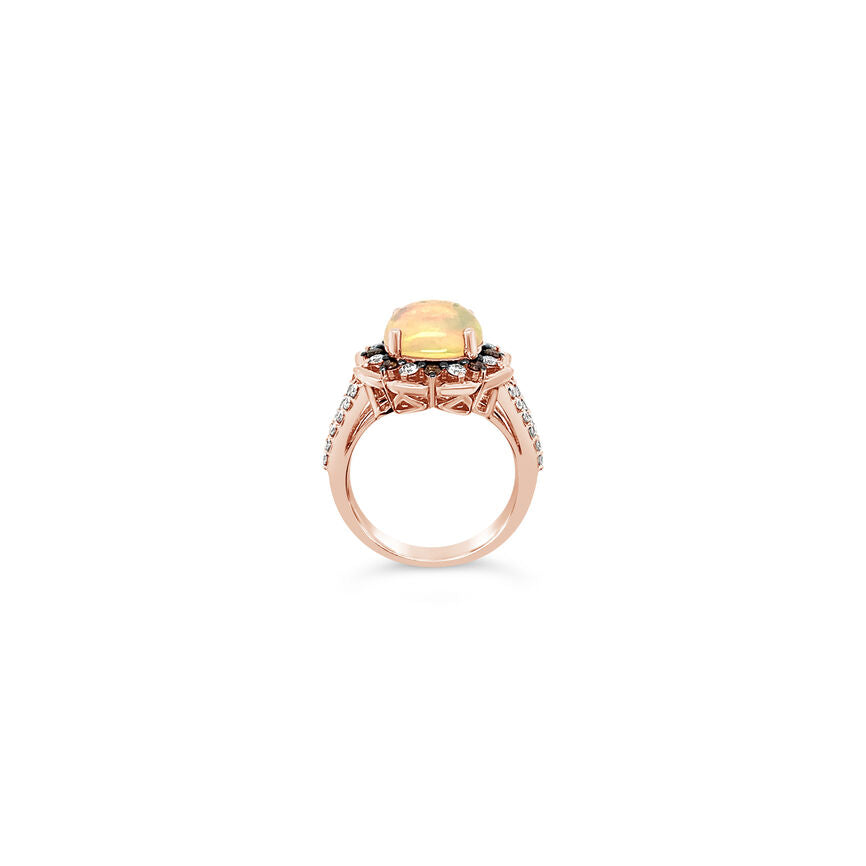 2 2/3 cts Multi-Color Opal and Diamond Ring in 14K Rose Gold by Le Vian - BirthStone.com