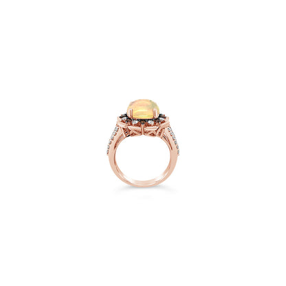 2 2/3 cts Multi-Color Opal and Diamond Ring in 14K Rose Gold by Le Vian - BirthStone.com