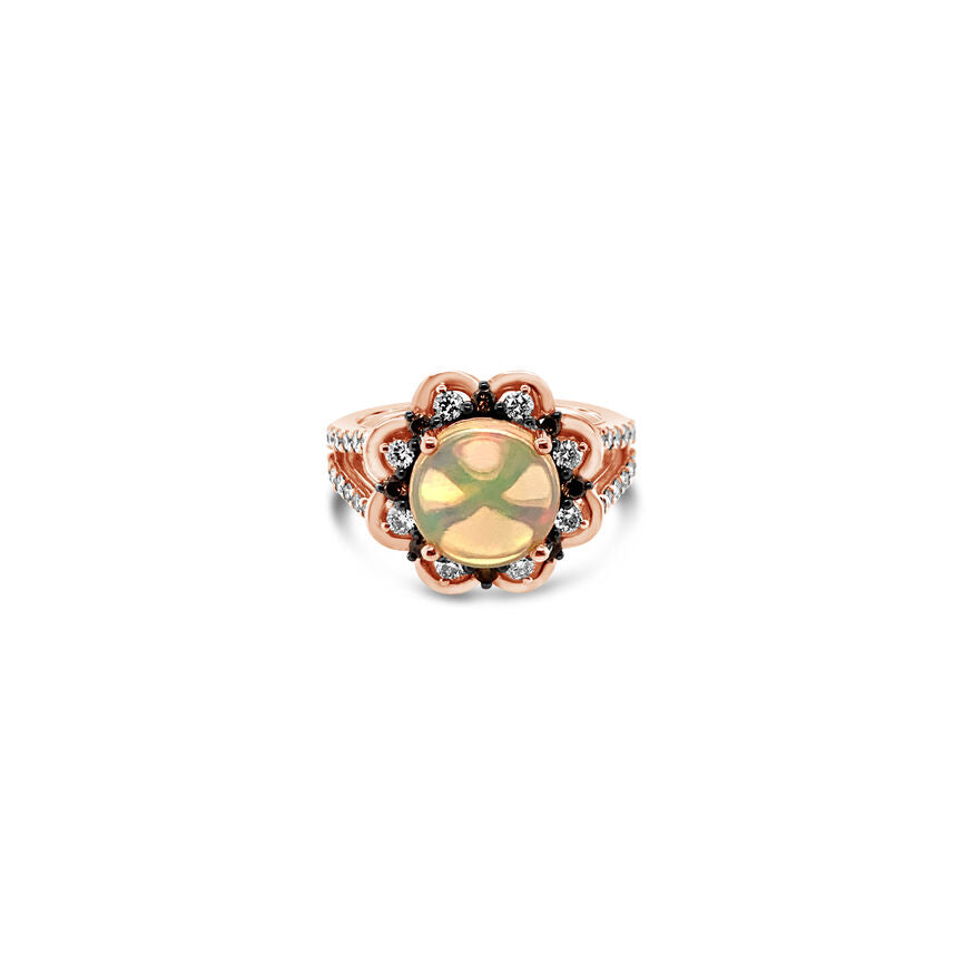 2 2/3 cts Multi-Color Opal and Diamond Ring in 14K Rose Gold by Le Vian - BirthStone.com