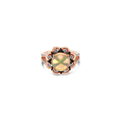 2 2/3 cts Multi-Color Opal and Diamond Ring in 14K Rose Gold by Le Vian - BirthStone.com