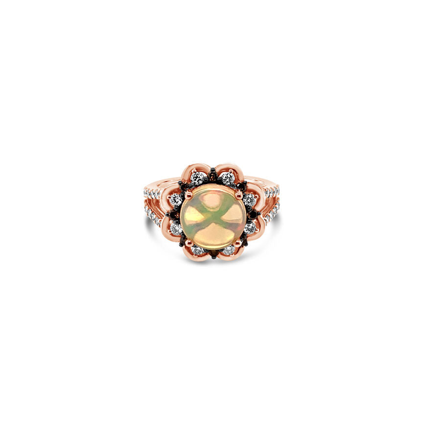 NEW LeVian® Ring Opal Nude Diamonds Chocolate Diamonds® 14K Strawberry Gold®