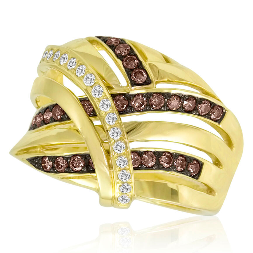 1/2 cts Chocolate Diamond Ring in 14K Yellow Gold by Le Vian - BirthStone.com