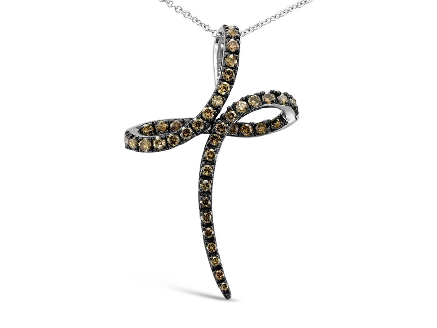 Le Vian Grand Sample Sale Pendant featuring Chocolate Diamonds set in 14K Vanilla Gold - BirthStone.com