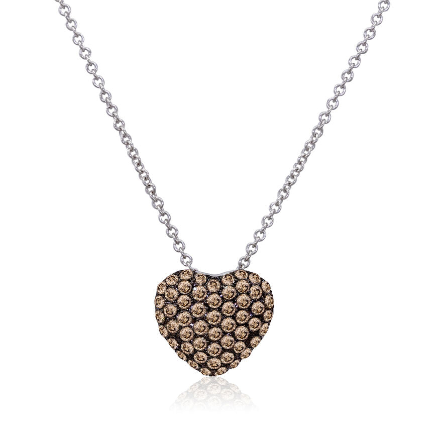 1/2 cts Chocolate Diamond Necklace in 14K White Gold by Le Vian - BirthStone.com