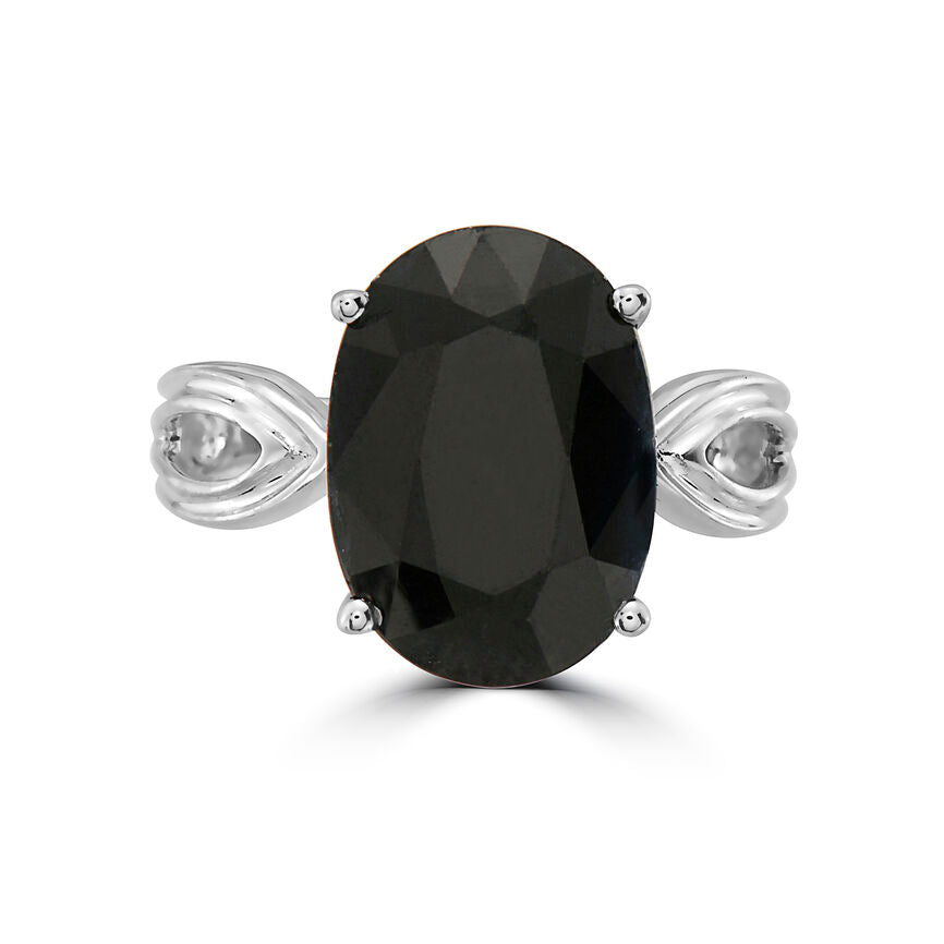 8 cts Black Sapphire Ring in Sterling Silver Plated Sterling Silver by Le Vian - BirthStone.com