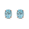 SILVER 925 STRAWBERRY GOLD SIGNITY BLUE TOPAZ EARR