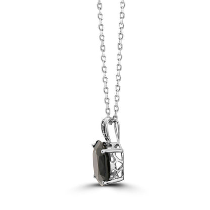 7 1/2 cts Black Sapphire Necklace in Sterling Silver Plated Sterling Silver by Le Vian - BirthStone.com