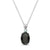 7 3/8 cts Black Sapphire and Zircon Necklace in Sterling Silver Plated Sterling Silver by Le Vian