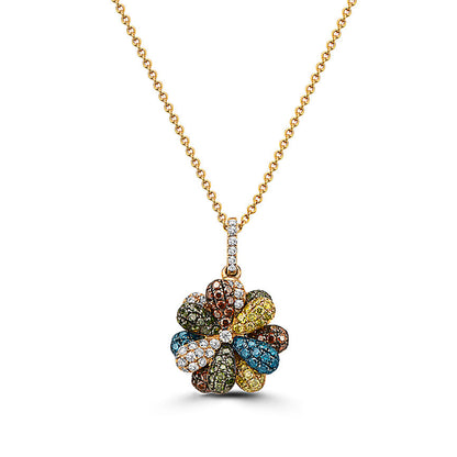 1 cts White Diamond Necklace in 14K Yellow Gold by Le Vian - BirthStone.com