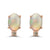 14K STRAWBERRY GOLD DIAMOND OPAL EARRINGS