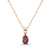 1/2 cts Purple Spinel Necklace in 14K Rose Gold by Birthstone