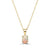 3/8 cts Multi-Color Opal Necklace in 14K Yellow Gold by Birthstone