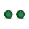 14K STRAWBERRY GOLD NEW EMERALD EARRINGS