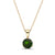 14K YELLOW GOLD CHROME DIOPSIDE PENDANT