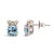 LeVian Earrings featuring Aquamarine Nude Diamonds set in 14K White Gold