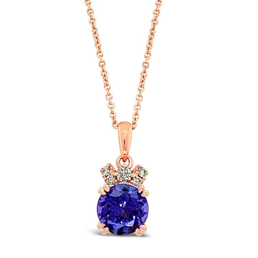 1 1/4 cts Blue Tanzanite Pendant by Le Vian - BirthStone.com