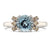 LeVian Ring featuring Aquamarine Nude Diamonds set in 14K White Gold