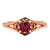 Le Vian Chocolatier Ring featuring Pomegranate Garnet Chocolate Diamonds, Vanilla Diamonds set in 14K Strawberry Gold