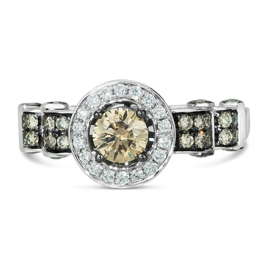 1 1/4 cts Chocolate Diamond Ring in 14K White Gold by Le Vian - BirthStone.com