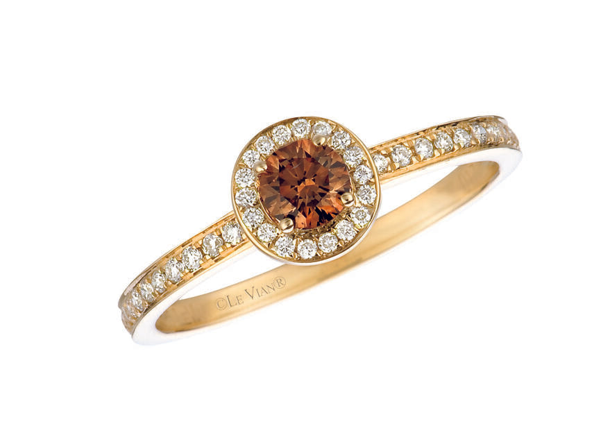 3/8 cts Chocolate Diamond Ring in 14K Yellow Gold by Le Vian - BirthStone.com