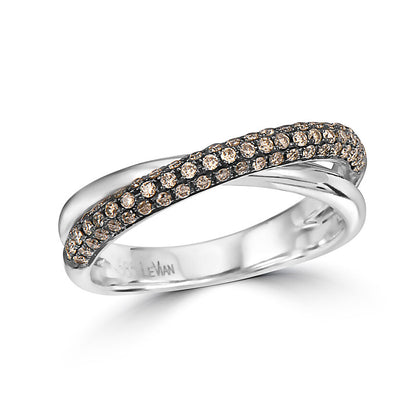 1/3 cts Chocolate Diamond Ring in 14K White Gold by Le Vian - BirthStone.com