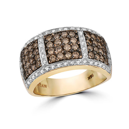 1 3/8 cts Chocolate Diamond Ring in 14K Yellow Gold by Le Vian - BirthStone.com