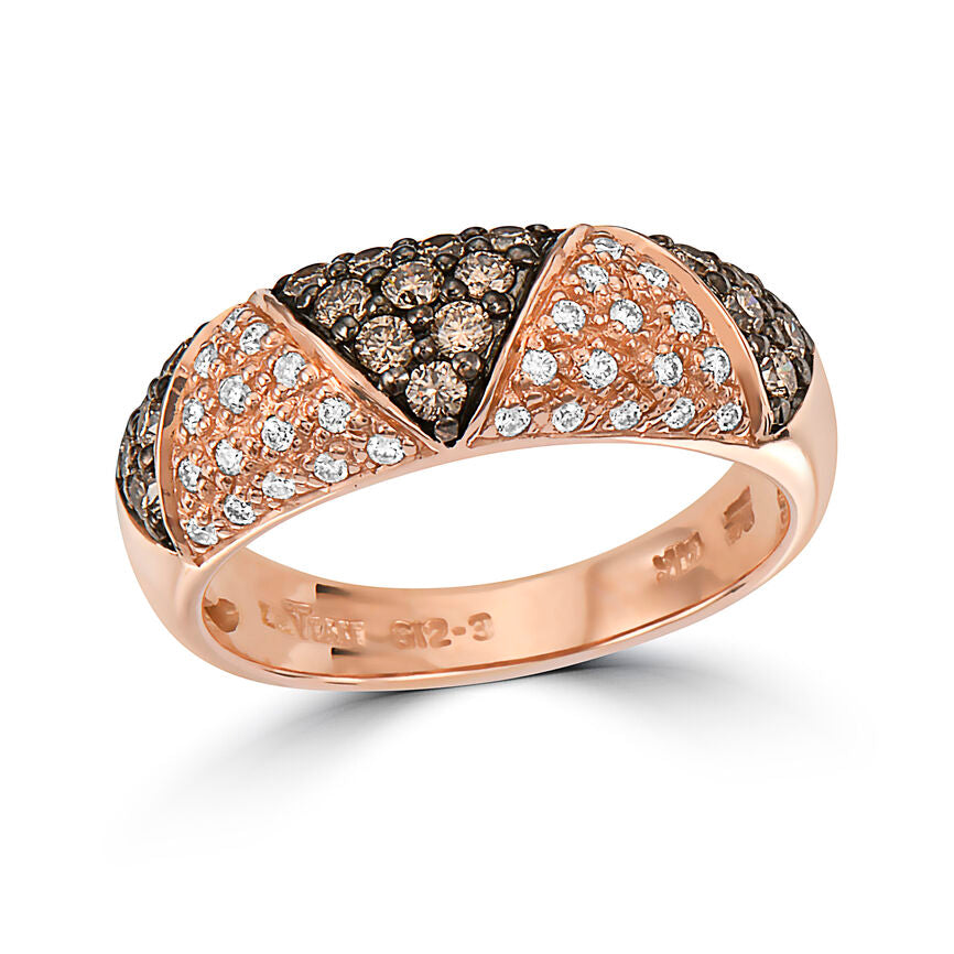 2/3 cts Chocolate Diamond Ring in 14K Rose Gold by Le Vian - BirthStone.com