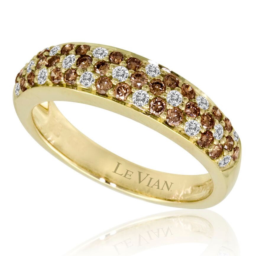 3/4 cts Chocolate Diamond Ring in 14K Yellow Gold by Le Vian - BirthStone.com