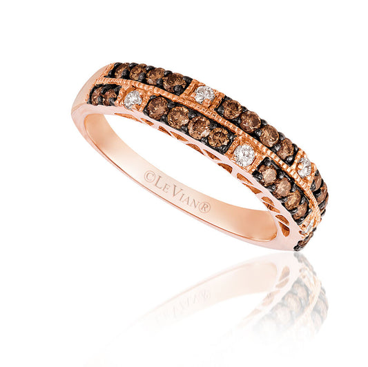 5/8 cts Chocolate Diamond Ring in 14K Rose Gold by Le Vian - BirthStone.com