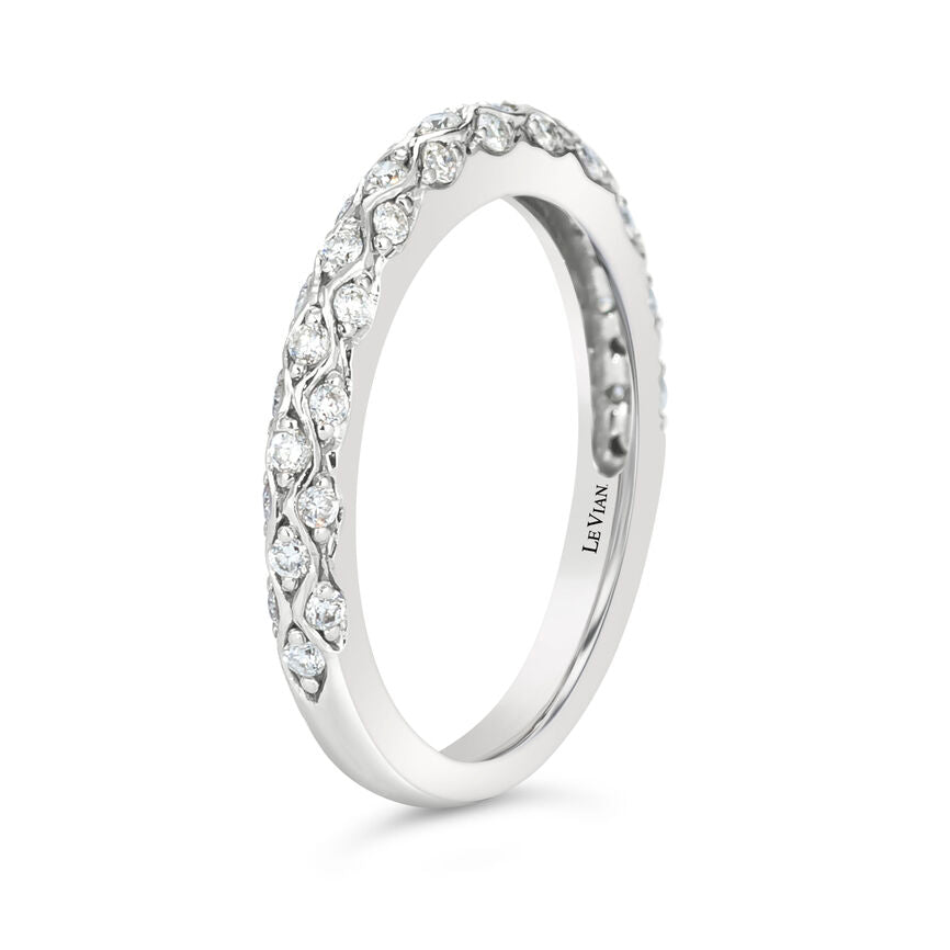 1/3 cts White Diamond Ring in 14K White Gold by Le Vian - BirthStone.com