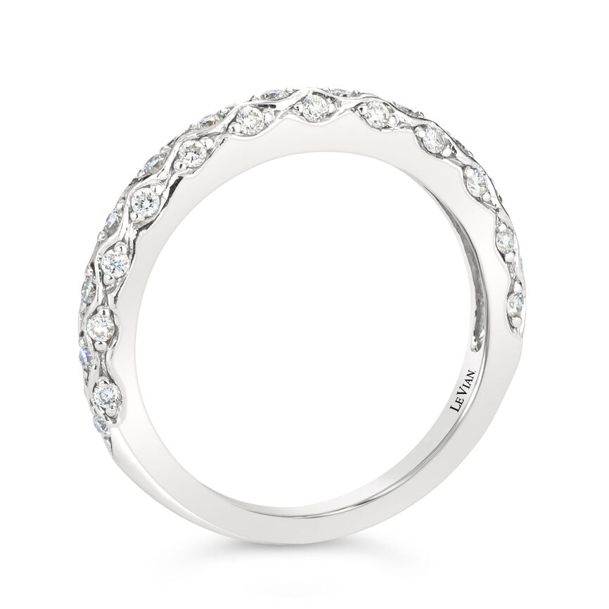 1/3 cts White Diamond Ring in 14K White Gold by Le Vian - BirthStone.com