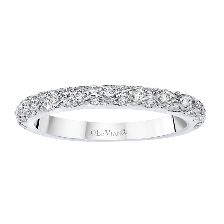 1/3 cts White Diamond Ring in 14K White Gold by Le Vian - BirthStone.com