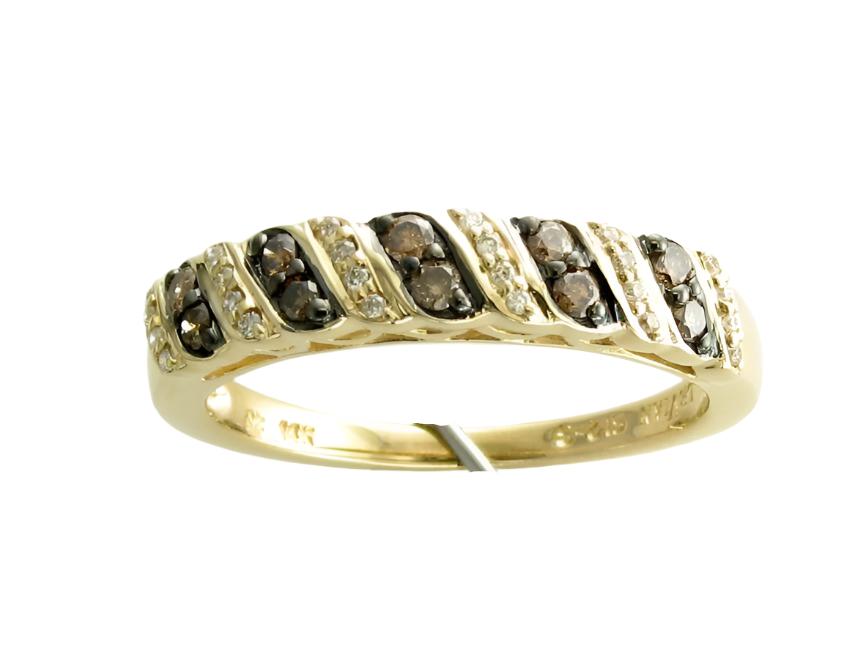 1/4 cts Chocolate Diamond Ring in 14K Yellow Gold by Le Vian - BirthStone.com