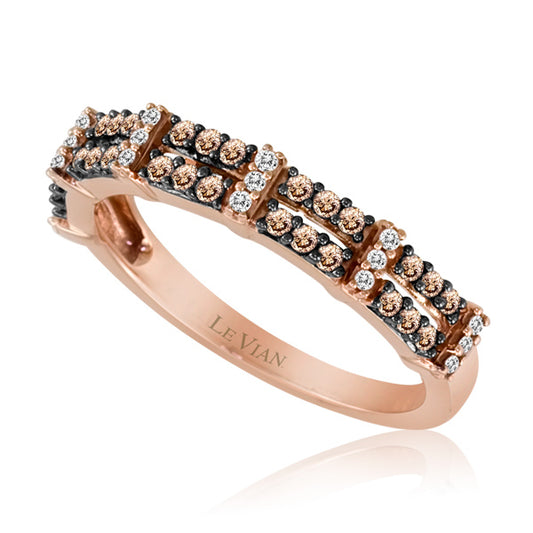 1/3 cts White Diamond Ring in 14K Rose Gold by Le Vian - BirthStone.com