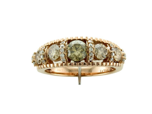 1 1/3 cts Chocolate Diamond Ring in 14K Rose Gold by Le Vian - BirthStone.com